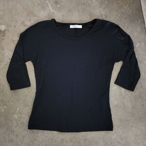 MaxMara Blue 3/4 Sleeve Casual Blouse Small